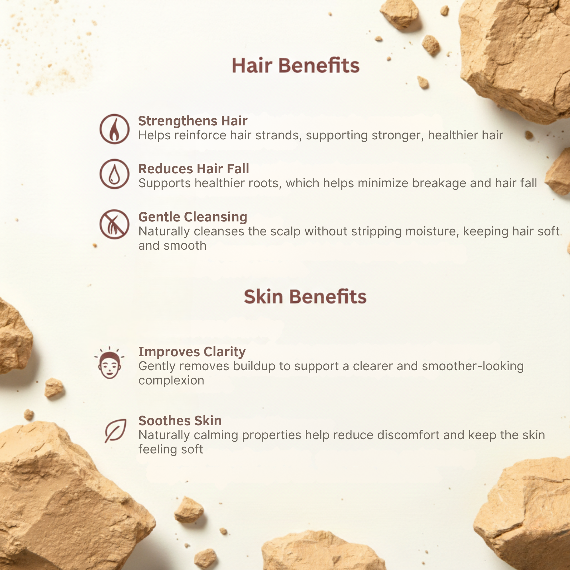 Sanjeevani Natural 100% Pure Multani Mitti Powder for Face, Skin & Hair | Bentonite Clay for Glowing Skin & Healthy Scalp | Pack of 100gm - Image 6